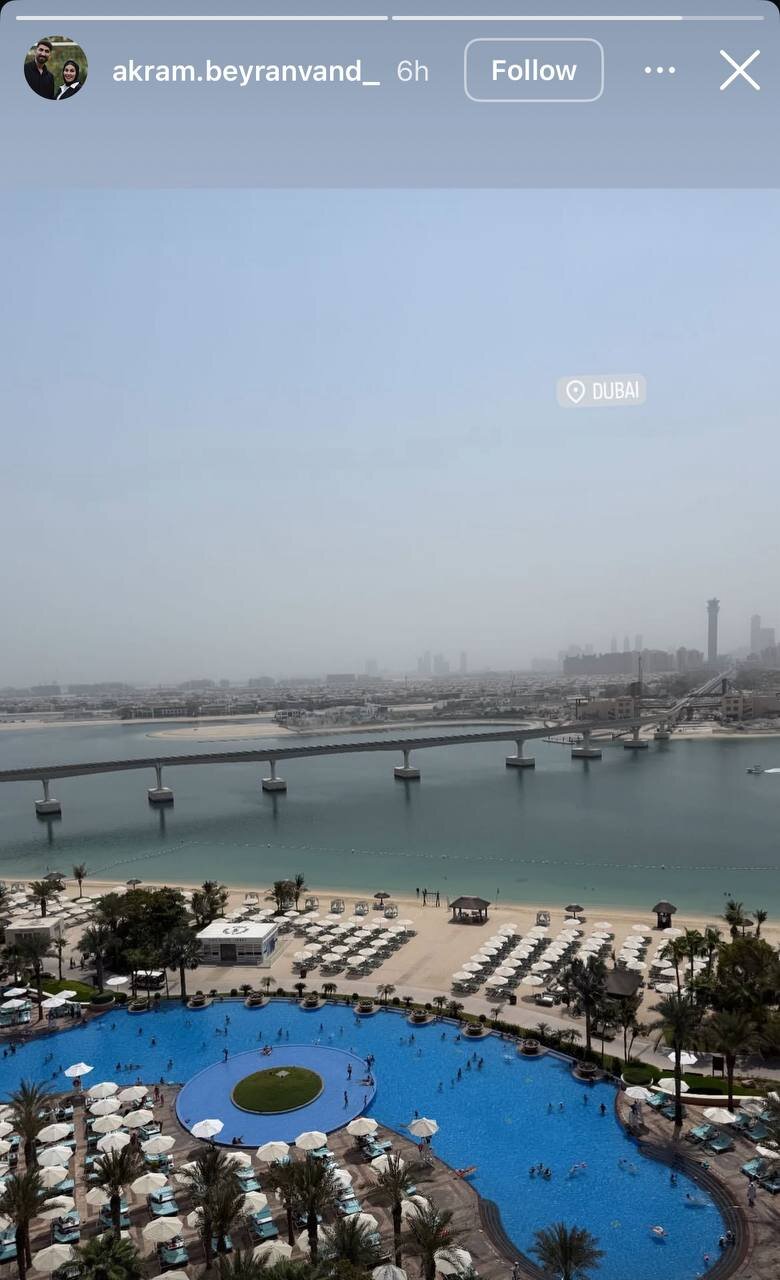 عکس | تعطیلات Alireza Biranvand با خانواده در دبی