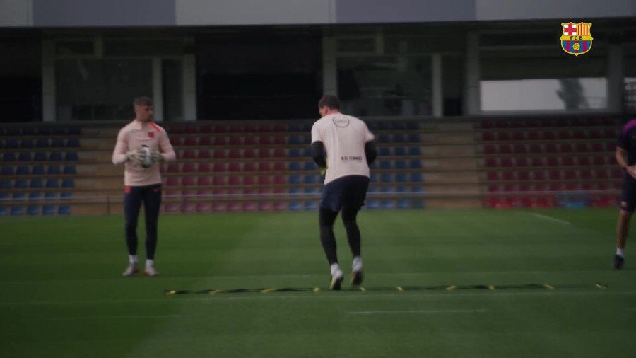 ویدئو | رهبر لواندوفسکی و رشفورد در آموزش بارسلونا